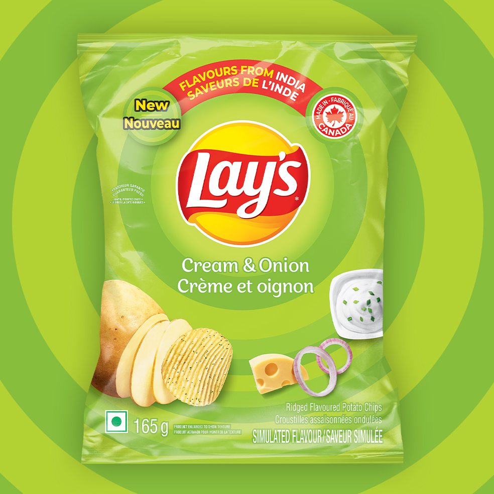 Lays cream and onion